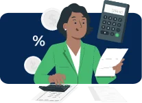 Ilustração da calculadora de honorários