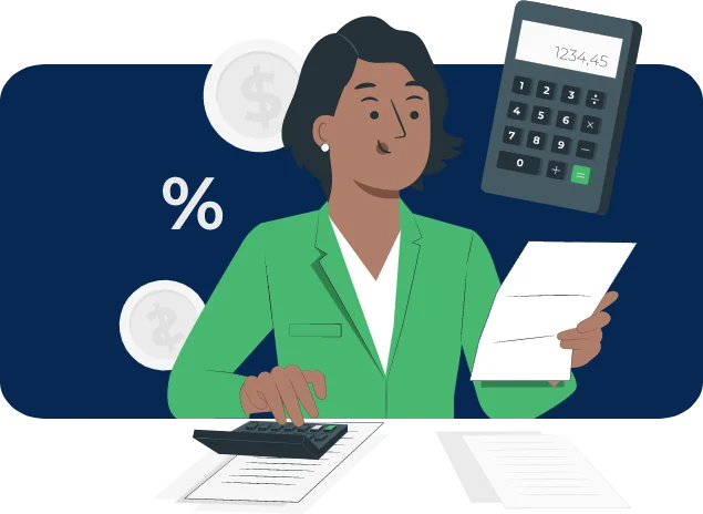 Ilustração da calculadora de honorários